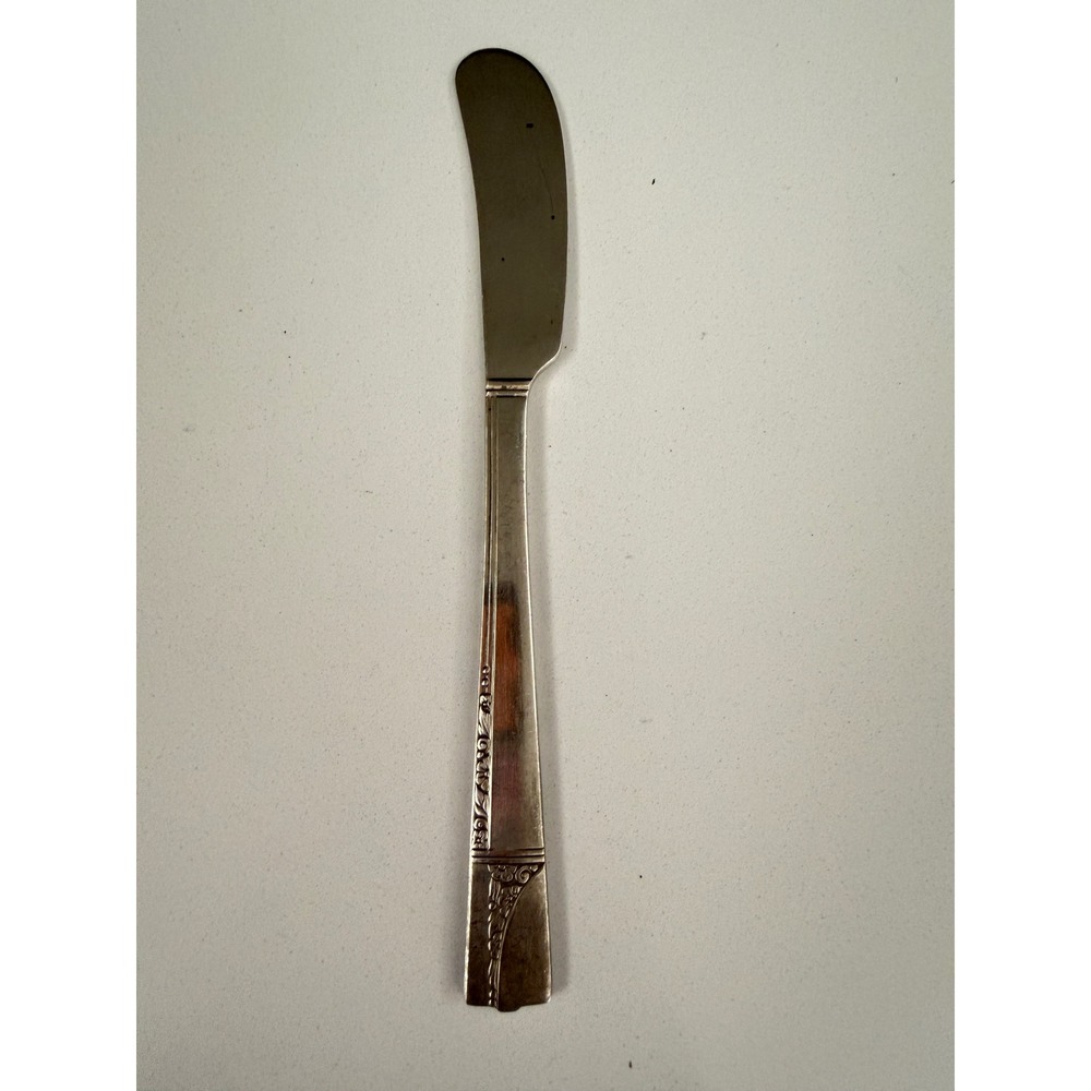 vintage Oneida Nobility silverplate butter knife in the Caprice pattern